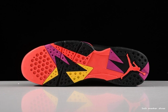 Rep LUCY 313358-006 Jordan Air 7 Black Patent Retro 0823